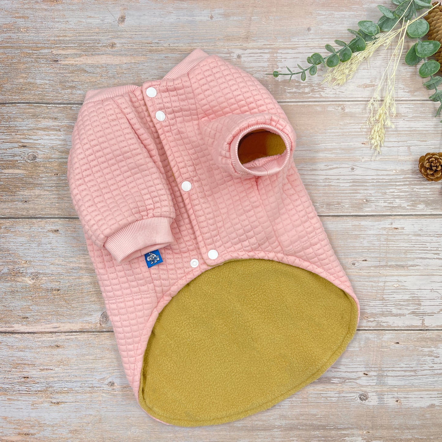 Quilted Cheerleader Jacket - Pink