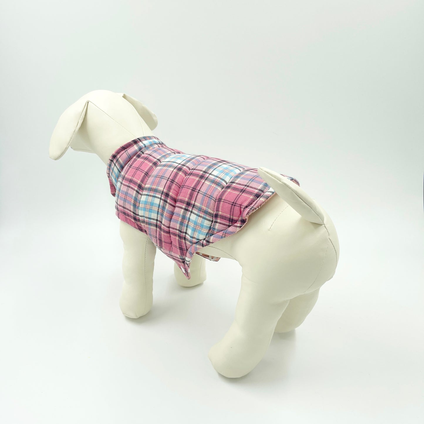 Metallic Reversible Dog Jacket - Rose Gold