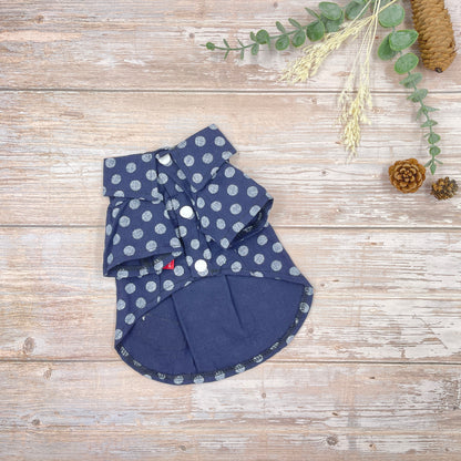 Polka Dots Shirt - Navy