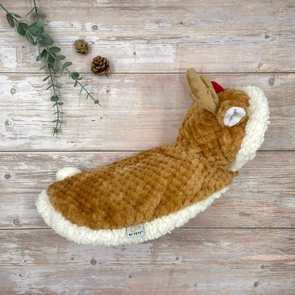 Reindeer Fleece Dog Cape