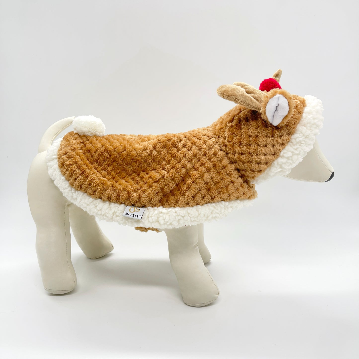 Reindeer Fleece Dog Cape