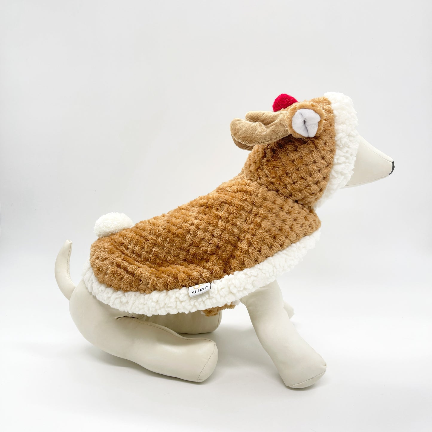 Reindeer Fleece Dog Cape